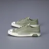 Chaussures de sécurité Printemps Élégant Respirant Hommes Espadrilles Confortable Vert Homme Vulcanisé À Lacets Hommes Casual Sneaker Zapatillas De Lona 230710