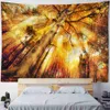 Tapestries Forest Corner Wall Hanging Sunshine Tree Tapestry Art Decoration Blanket Curtain Hanging At Home Bedroom Living Room Decoration R230710