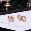 Stud Earrings YUN RUO 2023 316 L Stainless Steel Rose Gold Color Elegant White Shell Fashion Woman Jewelry Prevent Allergy 028