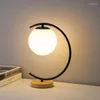 テーブルランプ Lampu Meja LED モダン Bola Kap Kamar Tidur Ruang Keluarga Belajar Membaca Samping Tempat