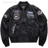 Vestes pour hommes printemps Air Force MA1 veste pilote maillot de baseball brodé coréen pour hommes printemps et automne grand manteau militaire marque de mode HKD230710