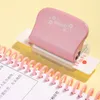 Other Desk Accessories 6Hole Paper Punch Handheld Metal Hole Puncher Capacity 6mm for A4 A5 B5 Notebook Scrapbook Diary Binding 230707