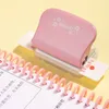 Diğer Masa Aksesuarları 6hole Paper Punch Elde Taşınağı Metal Delik Puncher Kapasitesi A4 A5 B5 Defter Scrapbook Günlüğü Bağlama 230707