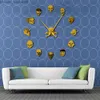 Wandklokken Verschillende Skelet Hoofd DIY Terror Wall Art Giant Wandklok Naald Frameloze Zombie Hoofd Muur Horloge Halloween Decoratie Z230711