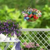 Fleurs décoratives Hangable Flower Baskets Soie Daisy Fake Bouquets Chain Flowerpot Hanging In Basket Outdoor Home Party DIY Decor