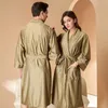 Kvinnors sömnkläder Kvinnor och män Pyjamas Home Bathrobe Autumn Winter Warm Evening Gown Long Dresses Shower Robe Female Loungewear Pyjamas