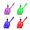 Hookahs Shisha Mini Dab Rigs Crânio Heady Glass Oil Burner Bongs Tubos de Água Único Ash Catcher Bong com Downstem Oil Burner Pipes