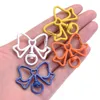 Keychains 5PCS Metal Buttfly Lobster Clasps Hooks Key Ring Chain Connector For DIY Jewelry Making Accessories