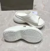 Designersandaler dam Flip Flops öppen tå Plattform 10 cm Kvinnor Svart Sommar Märke Bekväm sommarpromenad utomhus Fashionabla