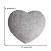 Autres fournitures pour animaux de compagnie chat chien en forme de coeur empreinte de patte souvenir pierre commémorative pierre tombale pour pierre tombale extérieure ou cadeau d'affichage intérieur 230710