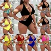 Damen-Bademode, übergroße Badebekleidung mit hoher Taille, 2022, neues Mesh-Bikini-Set, Plus-Size-Bademode für Frauen, gepolsterter Badeanzug, Retro-Badeanzug mit langem Rock, Z230711