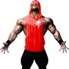 Men's Tank Tops Skull Bodybuilding Stringer Tank Tops men Stringer Shirt Fitness Tank Top Men Gym sleeveless hoodies Cotton Vest 230710