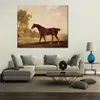 Landscape Canvas Art Eagle A 베이 경주마 George Stubbs Painting Horses 수제 유명한 예술품 홈 장식