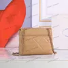 Мода Женщины Плековые сумки роскошные буквы логотип цепь кросс-кубики лучшие дизайнерские сумочка тотация высококачественная кожаная кожаная плать
