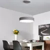 Pendellampor Nordic Modern LED Circle Lights Med APP Dimbar För Matsal Inomhus Sovrum Grå Hänglampa