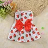 Dog Apparel Pet Clothes Summer Puppy Dress Floral Print Skirt For Small Medium Cat Poodle Pug Vest Shirt