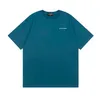 BLCG LENCIA 2023 Yaz Yeni 250g% 100 Pamuk Kumaş T-Shirt Erkekler Yüksek kaliteli baskı renk damlası kol gevşek tişörtler büyük boy üstler 2023159