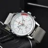 40% rabatt på Watch Watch for Men Mens Six Stitches All Dial Work Quartz Luxury Chronograph Clock Steel and Leather Belt Fashion Breit Top Time