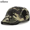 xthree camouflage béret casquette visières chapeaux pour hommes et femmes chapeau de soleil Gorras Planas casquettes plates bérets