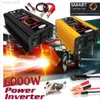 Bilhjälpstarter Elfordonsmonterad 6000W 12V till 110V 220V Smart Display-skärm Bärbar Hushåll Utomhuscamping Korrigering Wave Inverter HKD230710