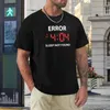 Herentanktops Error 404 Sleep Not Found T-shirt T-shirts T-shirts voor mannen Graphic