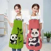 Кухонный фартук Panda Многофункциональное льняное платье-платья сад детские фартуки для женщины мужчина детей розовый кухонный выпечка аксессуаров R230710