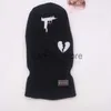 Mössa/Dödskallemössa 3 hål Vintervarm Unisex Balaclava Mask Mössa Helmask Svart Stickad Skid Snowboard Mössa Hip Hop Flerfärgad Mössa J230710