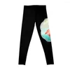 Aktiva byxor Sunset Flamingo Leggings Kläder Fitness Dam