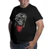 Chubasqueros Diseño de mono fumador Camisetas de gran tamaño para hombres Tops de algodón de buena calidad Camisetas de manga corta Camisetas grandes y altas para hombre Ropa de verano