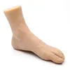 Sztuczne paznokcie męskie paznokcie praktyka stóp silikonowe stopy Model manekin człowiek fetysz do malowania stopami buty skarpety biżuteria wyświetlacz mężczyźni 4302