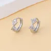 Clip Huggie Hoop polyvalent sur boucle d'oreille nœud papillon Bijoux mignons avec micro boucles d'oreilles en diamant de haute qualité pour femmes luxueuses Simple Designl Earing Cubic Zircon Ear Ring