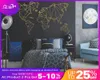 Painel de parede 3D tamanho grande geométrico mapa do mundo adesivo vinil mural removível adesivos para decoração de quarto casa sala de estar acessórios de decoração 230707