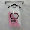 Tasarımcı Tankları Kadın Tişörtlü Mektup Pullu Tank Top Moda Kolsuz Tees Kadın Giyim