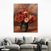 Bloemen in Vaas Dahlila's en Asters Pierre Auguste Renoir Schilderij Stilleven Canvas Art Handgemaakte Olie Artwork Modern Home Decor