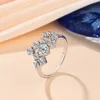 With Side Stones ATTAGEMS Ring D Color 1 5ct Excellent Round Shape 5mm 925 18K Real Engagement Wedding Rings For Women Fine Jewelry 230710