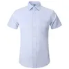 Men's Dress Shirts Men's Casual Dress Short Sleeved Shirt Summer White Blue Pink Black Male Regular Fit Shirt Men Social Shirts 4XL 5XL 6XL 7XL 8XL 230710