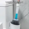 Esfregonas dispensador de líquido escova de vaso sanitário tigela de silicone e conjunto de suporte com sabonete montagem na parede 230710