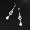 Collier boucles d'oreilles ensemble CANPEL Vintage mode 1920 s perle bijoux pour femmes exquis dames fête de mariage accessoires de luxe