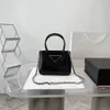 Womens Designer Shoulder Bag Luxury Black Shiny Leather Tote Purse Wallet Leisure and Elegant Crossbody bags Backpack High Quality Small Chain Purses