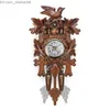 Wall Clocks Cuckoo Clock Living Room Wall Clock Bird Cuckoo Alarm Clock Wall Watch Wooden Living Room Clock Home Decoration Accessories Z230711