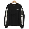 Mannen Truien Sweatshirts Casual Massaal Bone Patroon T-shirt Top Heren Sweatshirt Hoodie Japanse Koreaanse Streetwear O-hals Mannen Sweatshirt J230710