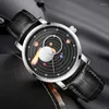 Armbandsur LIGE Top Casual Sport Quartz Watch Mode Solar System Klockor För Män Kreativ Design Vattentät Man