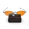 Sunglasses Women Folding Flexible Men Foldable Spectacles Rimless Gafas Telescopic Temple Send With Leather Case H5 230707