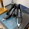 Scarpe eleganti Cinturino alla caviglia Sandali con tacco Punta a punta in raso Tacchi alti Tacchi a spillo Décolleté Stringate Scintillanti Abiti da sposa Mescolare i marchi in base alla selezione dell'immagine con la scatola