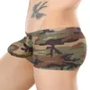 Kalsonger Herr Underkläder Sexiga Boxers Camouflage Boxershorts Militär Man Bulge Pouch Hombre Cueca Boxer Trosor Hög kvalitet