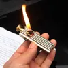 Slijpschijf Torch Vuursteentje Metalen Vintage Gratis Fire Kerosine Olie Pijp Compact Aansteker Winddicht Gadgets Voor Mannen F6C5