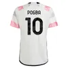 23/24 POGBA Fans Player versão masculina kits de futebol infantil conjuntos maglia Juventus Home away 3ª camisa de futebol CHIESA VLAHOVIC MILIK BONUCCI KEAN JUVE camisas de futebol