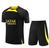 23 24 PSGs korte mouw trainingspak 2023 2024 parijs MBAPPE volwassen kind trainingspak Voetbal Jersey kids kit uniform chandal volwassen set