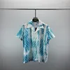 2LUXURY Designer-Hemden für Herren, modisch, Tiger-Buchstabe V, Seide, Bowling-Hemd, Freizeithemden, Herren, Slim-Fit, kurzärmeliges Hemd, M-3XL # 909
