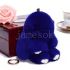 Fluffy Rabbit Keychain Ornament - 26 Colors Women's Toy Bag/Car KeychainJewelry Gift DE813